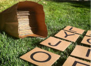 <body> <p>Wordsmiths, rejoice: This giant lawn version of Scrabble means the tiles to your favorite board game won't get lost in the grass. <a rel="nofollow noopener" href=" http://www.fromthecarriagehouse.com/2013/08/yard-scrabble-boggle.html" target="_blank" data-ylk="slk:From the Carriage House;elm:context_link;itc:0;sec:content-canvas" class="link ">From the Carriage House</a> shows you how easy it is to assemble—so start <a rel="nofollow noopener" href=" http://www.bobvila.com/slideshow/17-creative-ways-to-reuse-cardboard-boxes-47420?bv=yahoo" target="_blank" data-ylk="slk:stocking up on cardboard;elm:context_link;itc:0;sec:content-canvas" class="link ">stocking up on cardboard</a> now! The finished product will provide a workout for both your brain and your body.</p> <p><strong>Related: <a rel="nofollow noopener" href=" http://www.bobvila.com/slideshow/10-diy-lawn-games-to-bring-the-amusement-park-home-44603?bv=yahoo" target="_blank" data-ylk="slk:10 DIY Lawn Games to Bring the Amusement Park Home;elm:context_link;itc:0;sec:content-canvas" class="link ">10 DIY Lawn Games to Bring the Amusement Park Home</a> </strong> </p> </body>