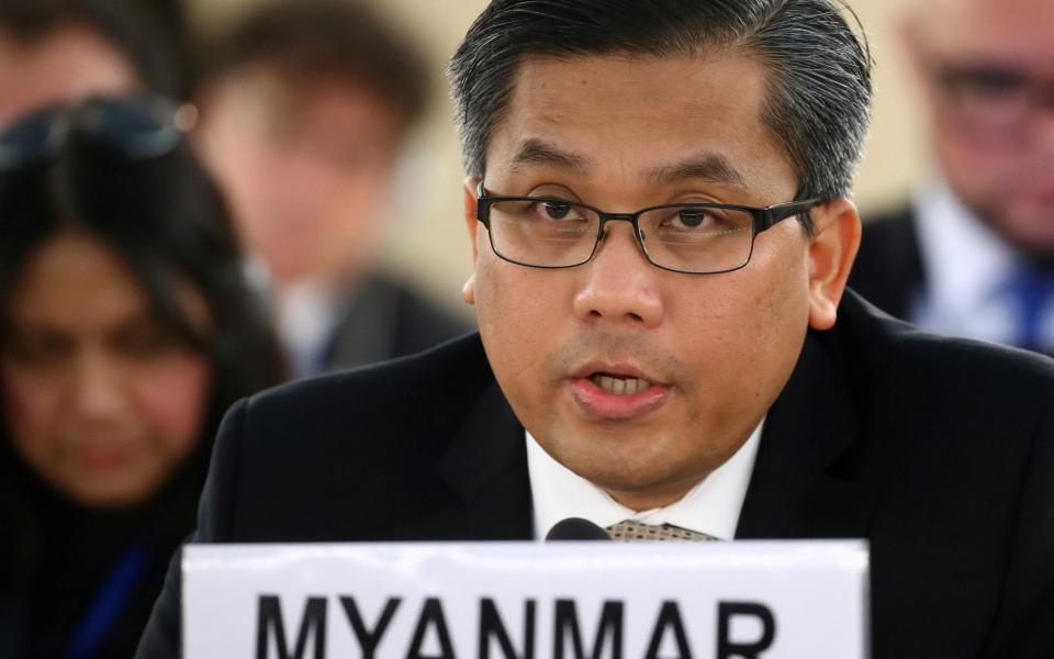 Myanmar's ambassador to the UN is resisting attempts by the junta to replace him - Denis Balibouse/Reuters