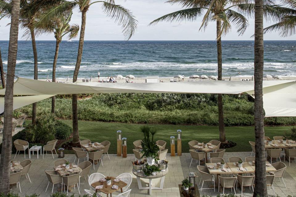 marisol restaurant at beach club hotel boca raton resort colin cowie designer