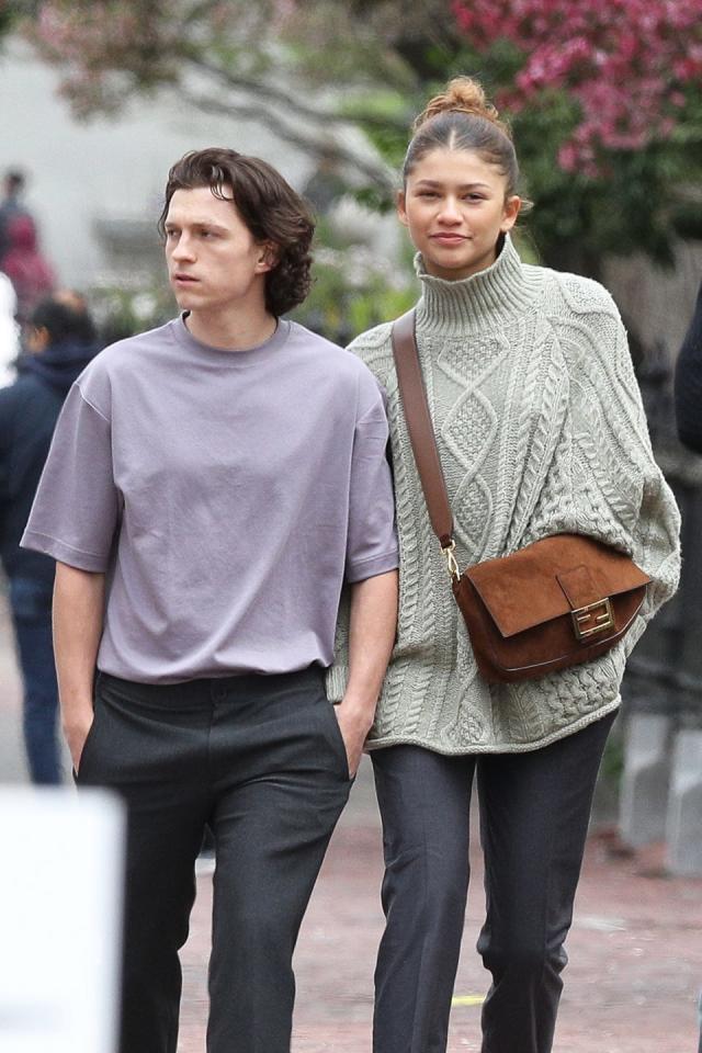 Zendaya Wore This Fendi Bag While Exploring Boston With Tom Holland