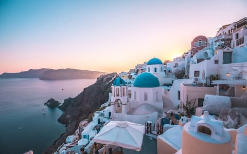 Santorini caldera - Credit: Getty Images