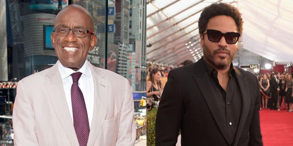 Al Roker and Lenny Kravitz