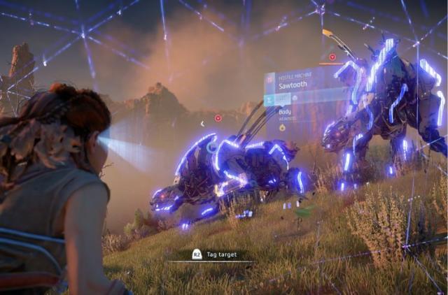 Horizon: Zero Dawn gameplay footage shoots down a robot dinosaur