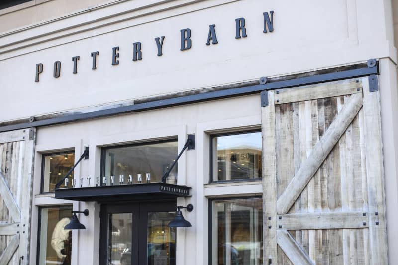 Bethesda, MD - December 30, 2017: A Pottery Barn store on Bethesda Avenue.