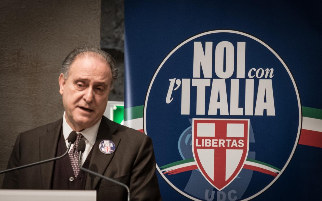 Lorenzo Cesa during his election campaign in 2018 - NurPhoto 