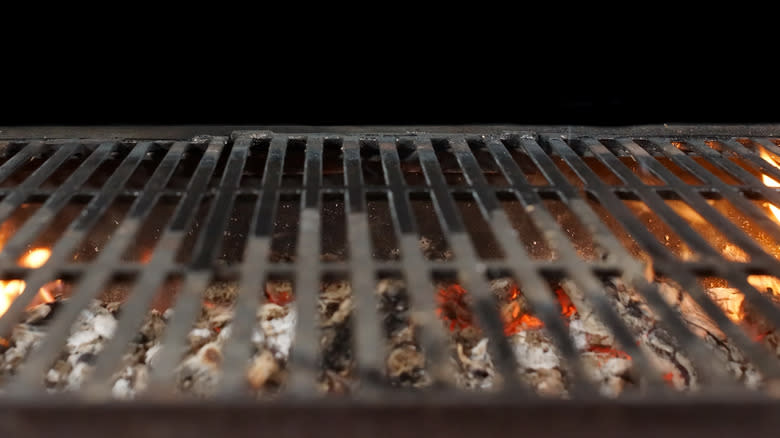 Close up grill grates