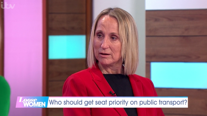 Carol McGiffin said she wouldn't give up a reserved seat to a pregnant woman. (ITV)