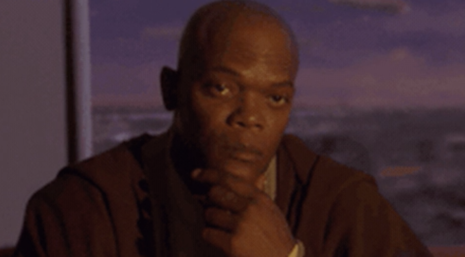 Samuel L. Jackson in "Attack of the Clones"