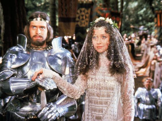 Nigel Terry and Cherie Lunghi as Arthur and Guenevere in John Boorman’s ‘Excalibur’ (Warner Bros)