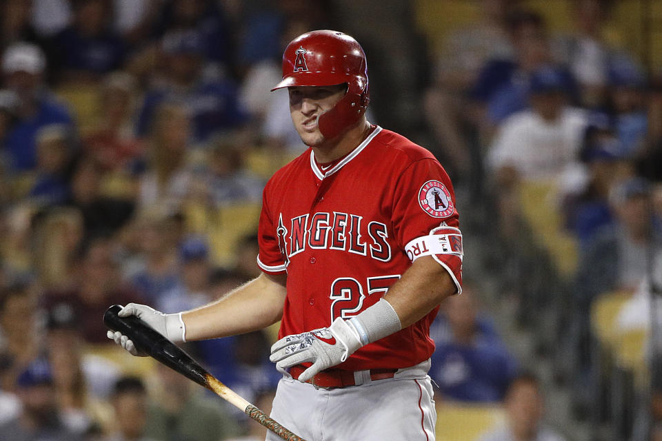 Mike Trout has only played in three playoff games in eight seasons. (AP)