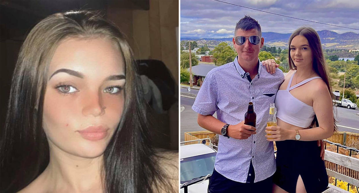 Andrew Everett, 28, and his girlfriend Maddi Baird, who were killed in the crash in Tasmania. 