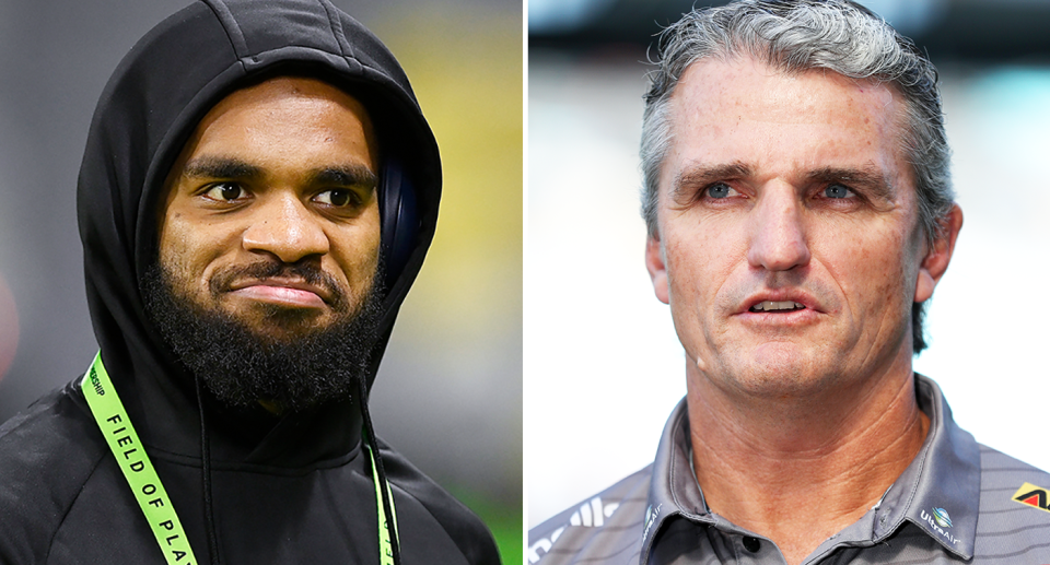 Pictured Ivan Cleary right and Sunia Turuva left