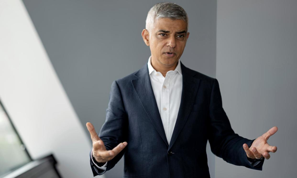 <span>Khan said he was ‘making a direct appeal to Liberal Democrat and Green … to lend me their support to keep the Tories out and progressive politics in’.</span><span>Photograph: Linda Nylind/The Guardian</span>