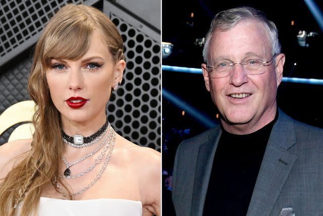 <p>Gilbert Flores/Billboard via Getty; Kevin Mazur/AMA2019/Getty</p> Taylor Swift and Scott Swift