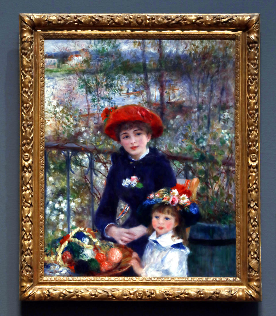 Das Gemälde „Zwei Schwestern“ von Pierre-Auguste Renoir aus dem Jahre 1881. (Bild: Chicago Tribune / Kontributor/Getty Images)
