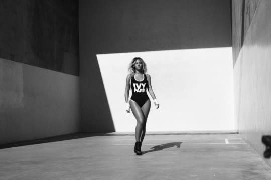 Beyoncé models a look from her forthcoming range that we want — right now. (Photo: Courtesy Ivy Park)