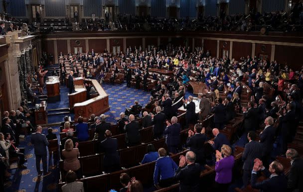 PHOTO:President Joe Biden delivers the State of the Union address during a joint session of Congress in the Capitol's House Chamber March 1, 2022 in Washington, DC. (Win Mcnamee/Getty Images, FILE)