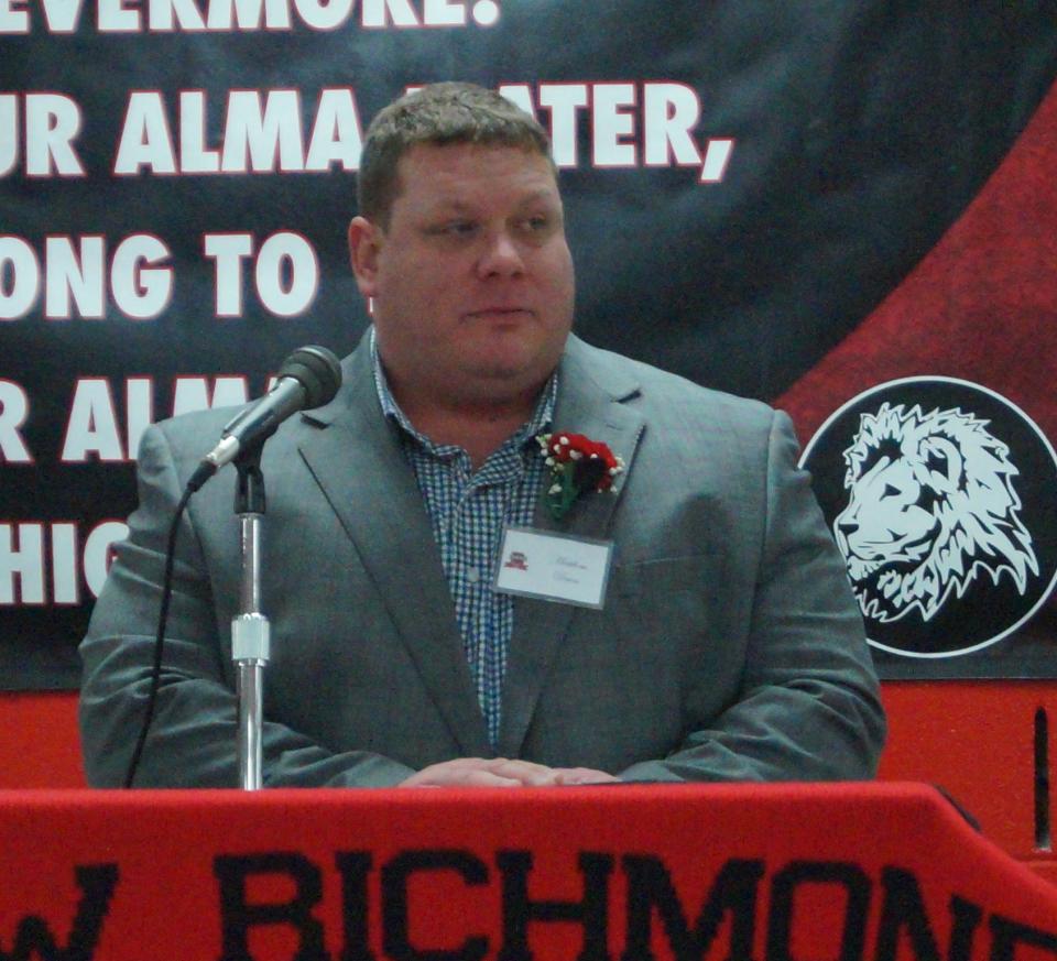 Matthew Dean was inducted into the New Richmond Hall of Fame on Saturday, Jan. 21, 2023.