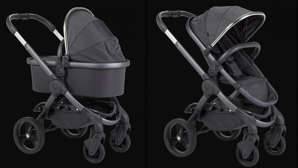 The iCandy pram can be used in a number of ways. Photo: iCandy