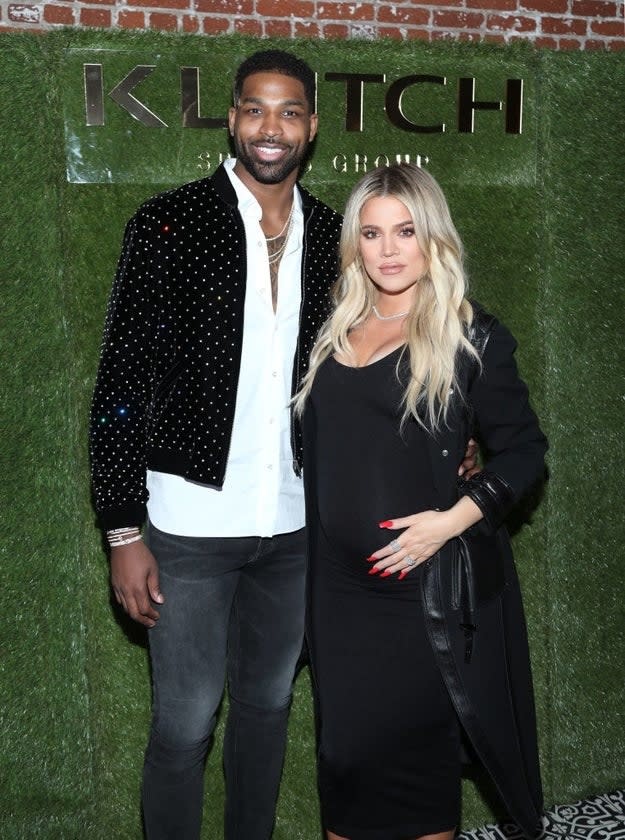 Khloé Kardashian and Tristan Thompson