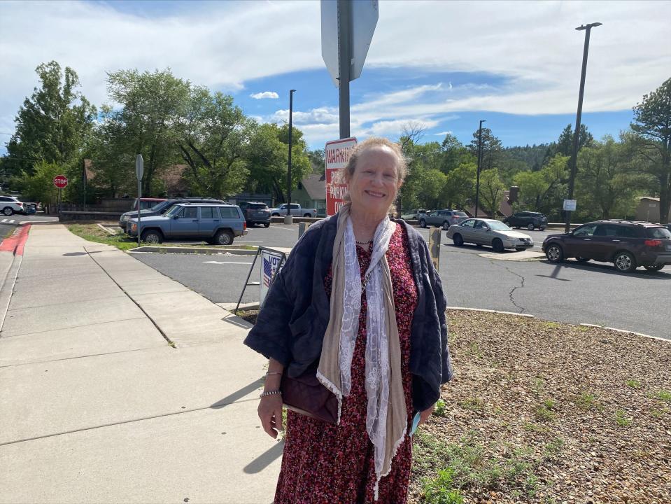 Joanne Isaacs, 70, cast her ballot in the 2022 primary election on Aug. 2 at Flagstaff High School.