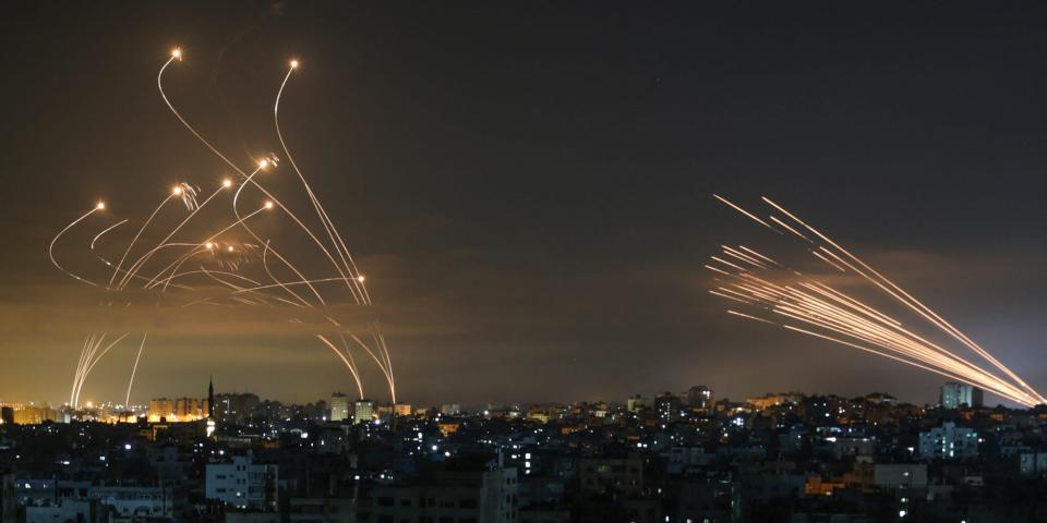 israel iron dome gaza rockets