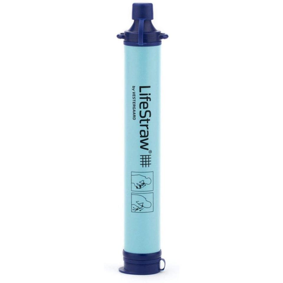 <p><strong>LifeStraw</strong></p><p>amazon.com</p><p><strong>$12.97</strong></p><p><a href="https://www.amazon.com/dp/B006QF3TW4?tag=syn-yahoo-20&ascsubtag=%5Bartid%7C10063.g.34804742%5Bsrc%7Cyahoo-us" rel="nofollow noopener" target="_blank" data-ylk="slk:Shop Now;elm:context_link;itc:0;sec:content-canvas" class="link ">Shop Now</a></p><p>Your most adventurous giftee will totally make use of LifeStraw’s personal water filter on their next hike or camping trip. It can purify up to 1,000 gallons of contaminated water, completely ridding it of chemicals like iodine and chlorine, plus waterborne bacteria for safe drinking from any source.</p>