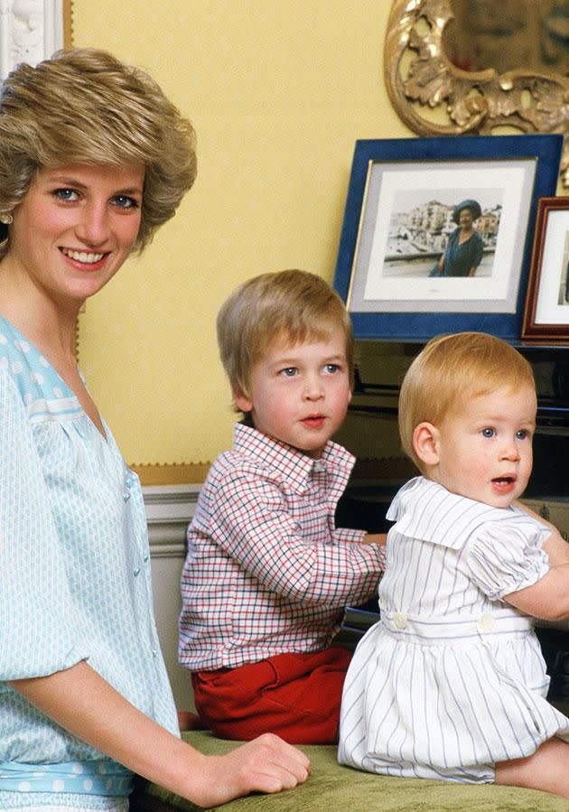 The boys were famously very close with their mother. Source: Getty