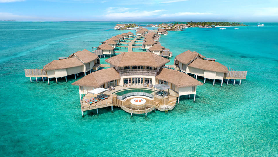 A three-bedroom residence at the InterContinental Maamunagau Maldives Resort. - Credit: InterContinental Hotels & Resorts