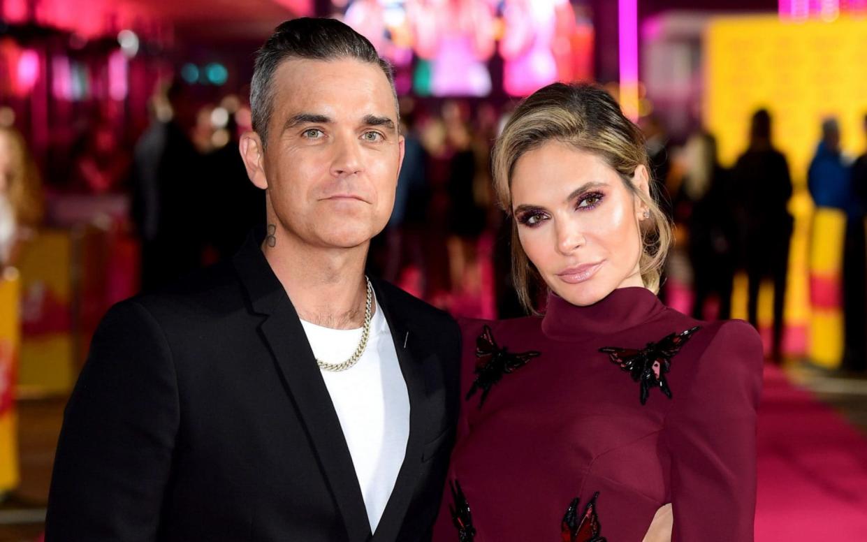 Robbie Williams and Ayda Field - PA