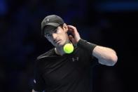 Britain Tennis - Barclays ATP World Tour Finals - O2 Arena, London - 19/11/16 Great Britain's Andy Murray looks dejected during his semi final match against Canada's Milos Raonic Action Images via Reuters / Tony O'Brien Livepic