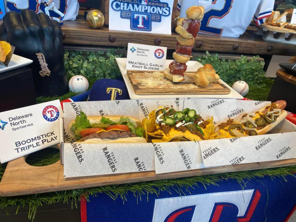 The Boomstick Triple Play is on of Globe Life Field’s largest offerings and is meant to be shared