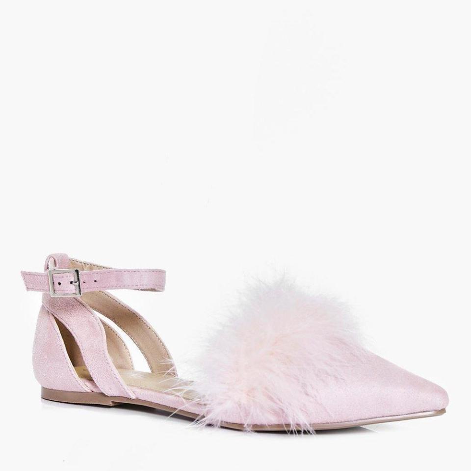 Faux Feather Flats