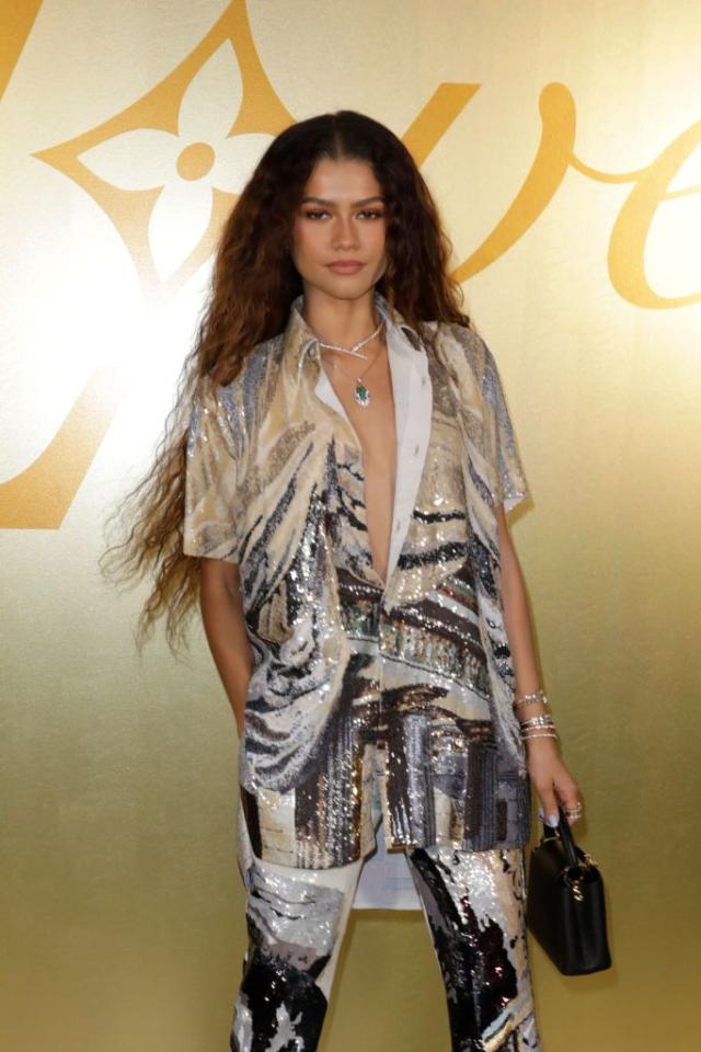 Zendaya Wore a Zipper Dress to Louis Vuitton's Spring-Summer 2024