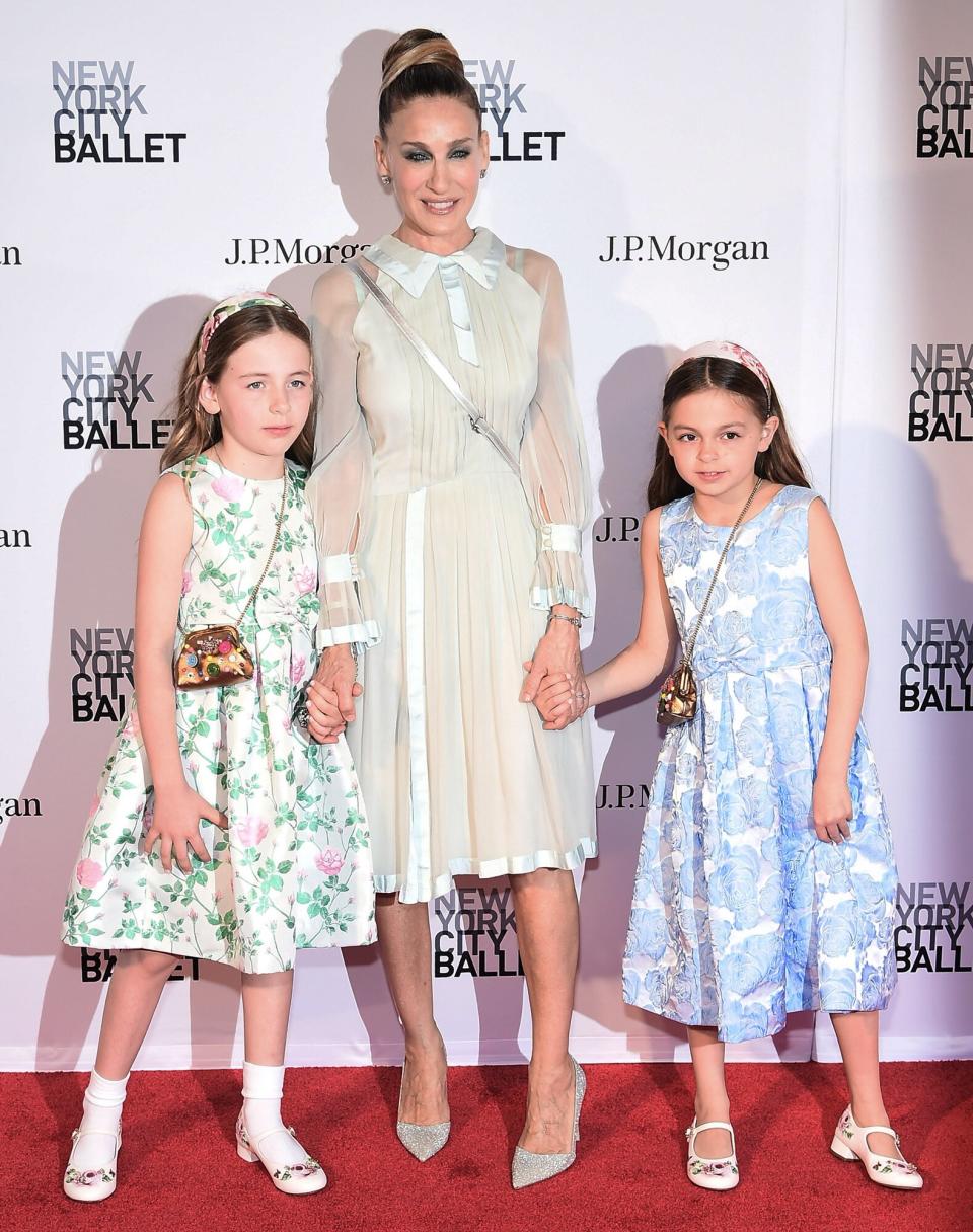 Marion Loretta Elwell Broderick, Sarah Jessica Parker, andTabitha Hodge Broderick attend New York City Ballet 2018 Spring Gala at Lincoln Center on May 3, 2018 in New York City
