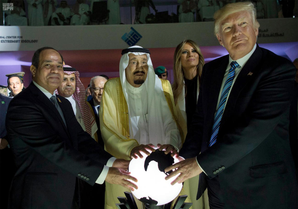 President Trump during his visit to Saudi Arabia