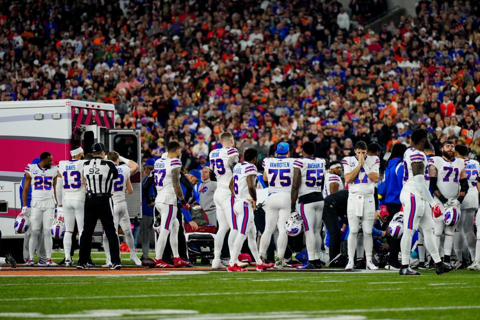 The coordinated medical response to Damar Hamlin's collapse during the Buffalo Bills-Cincinnati Bengals game was part of the NFL's emergency action plan, which each team is required to have.