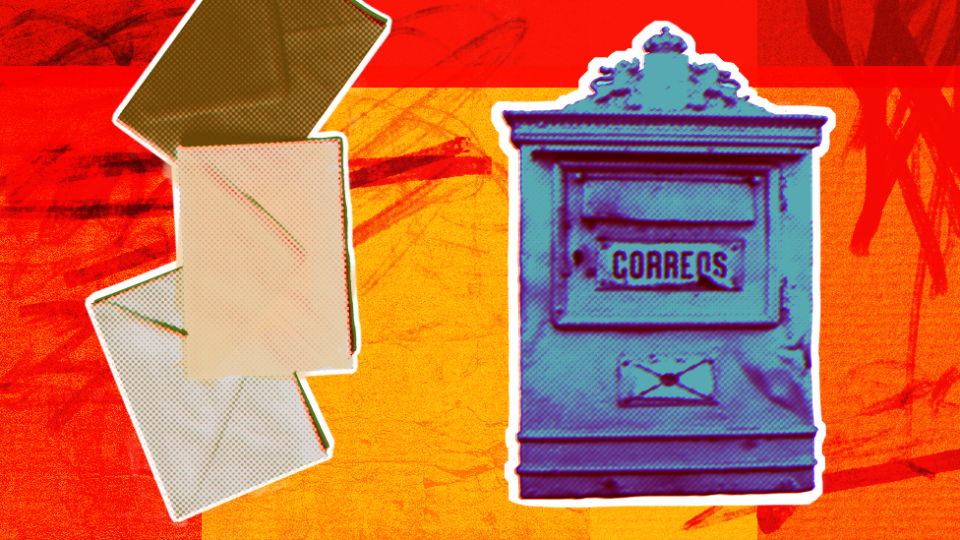 Buzón de correos y una carta