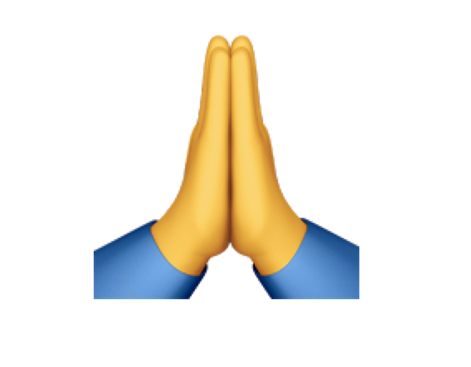 Prayer hands emoji