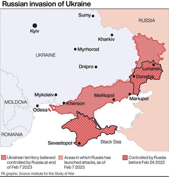 Ukraine invasion graphic