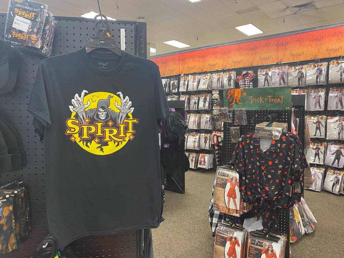 Spirit Halloween’s recently opened Fort Worth store is fully stocked with costumes and merchandise.