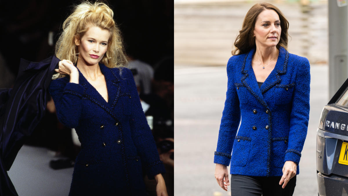 Claudia Schiffer to Kate Middleton: Power of the Blue Tweed Chanel Jacket