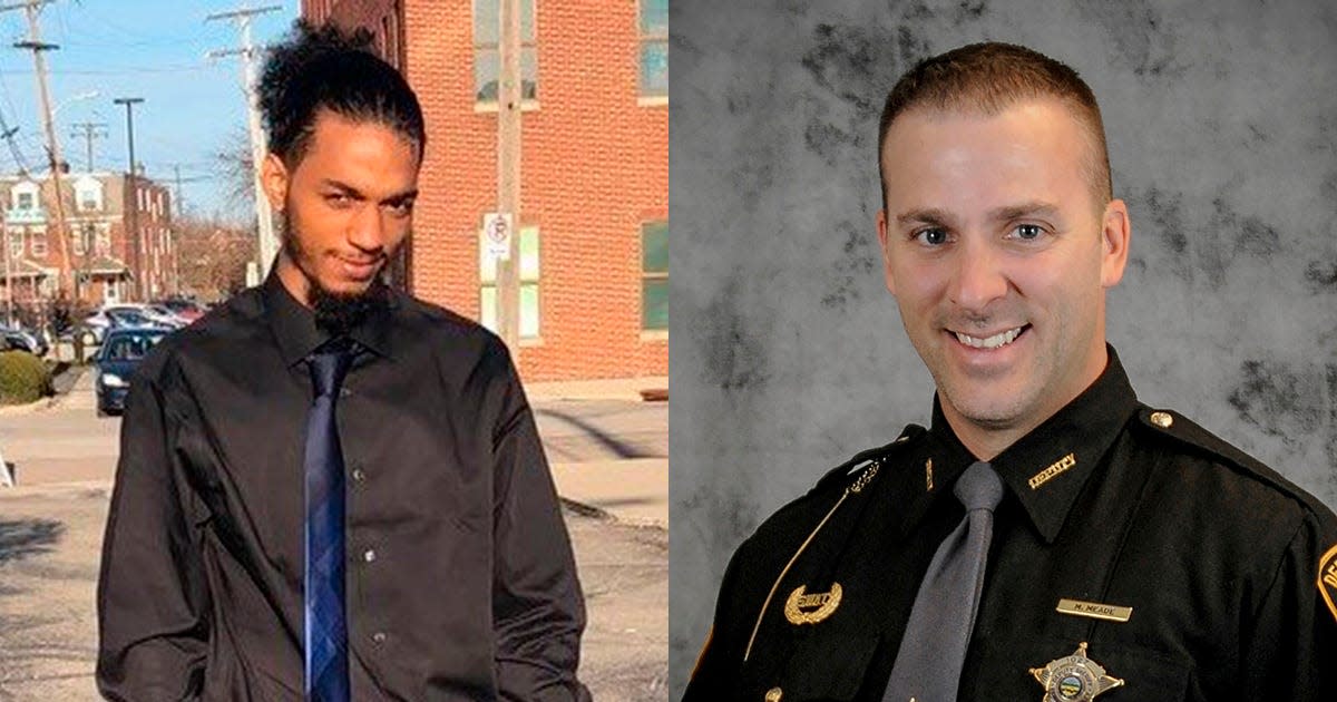 Former Franklin County Sheriff's SWAT deputy Jason Meade, right, was indicted Thursday on murder charges in the fatal Dec. 4, 2020 shooting death of Casey Goodson Jr., left.