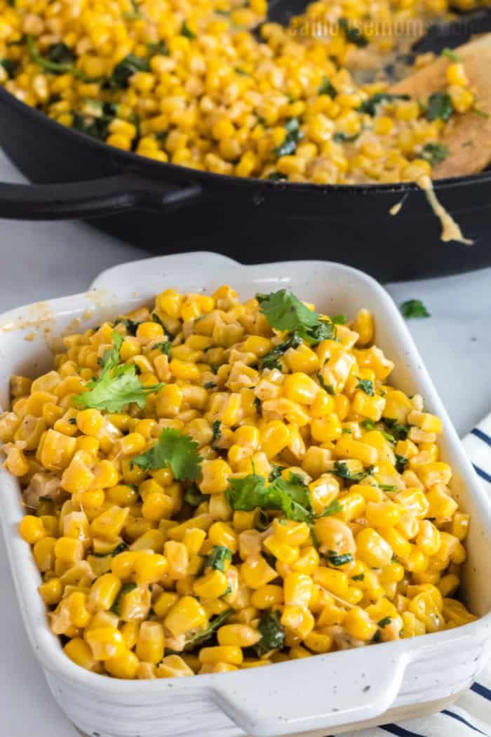 parmesan cilantro corn