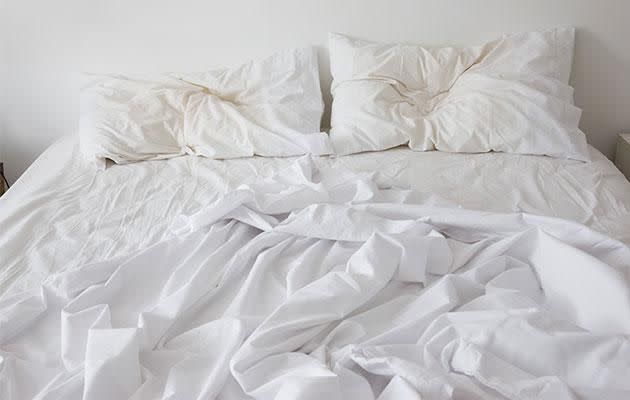 Most of us are luckily enough to wash our sheets once a month. Photo: Getty Images