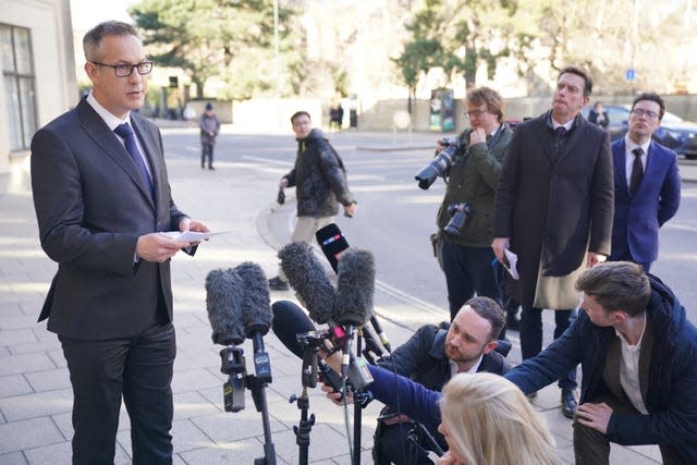 Detective Superintendent Jon Capps, who led the investigation speaking to media outside Oxford Crown Court 