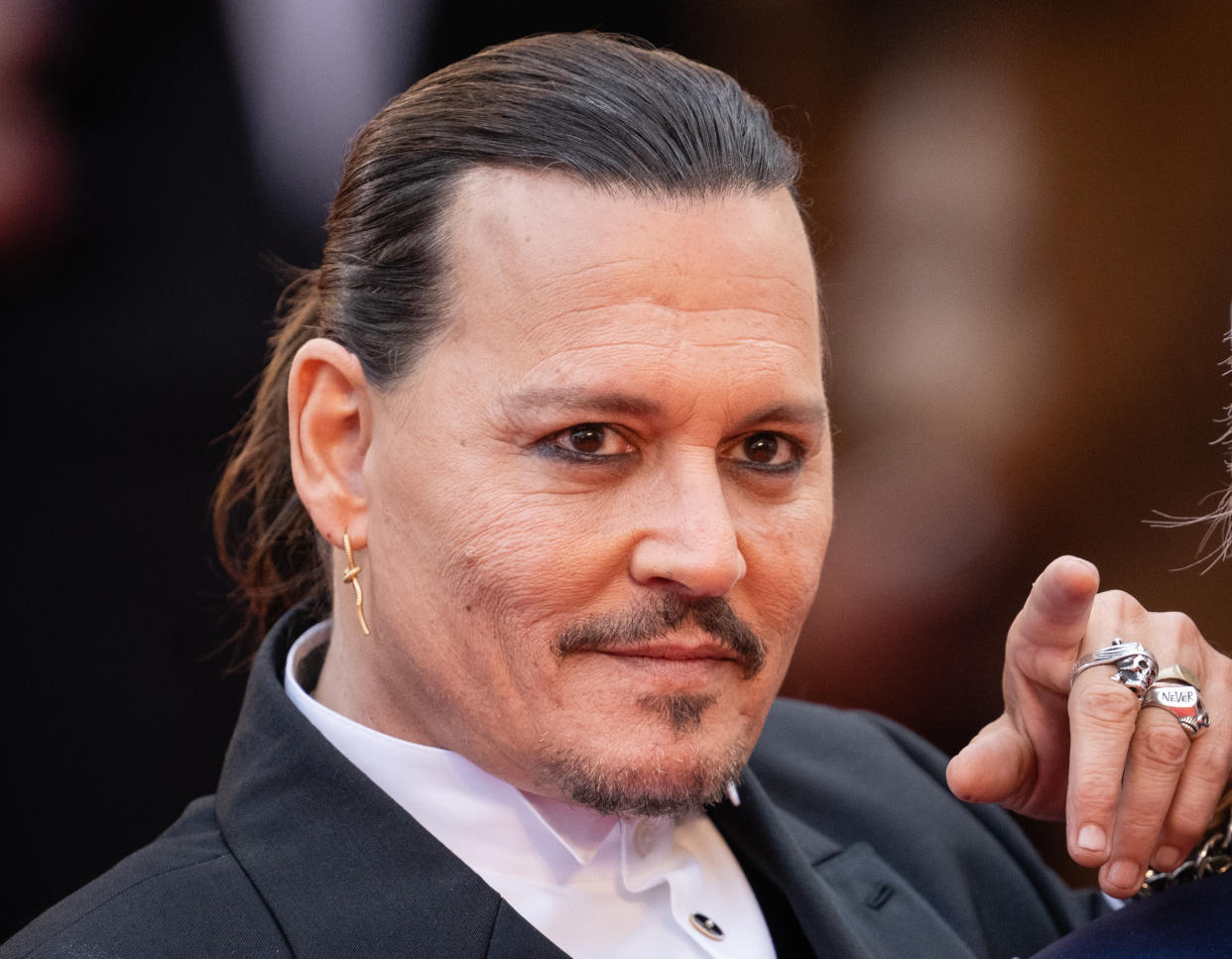 CANNES, FRANCIA - 16 DE MAYO: Johnny Depp durante la proyección de 