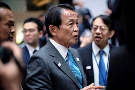 Japanese Finance Minster Taro Aso at the IMF and World Bank Spring Meetings in Washington