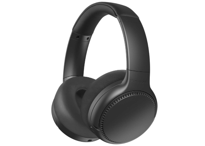 Black on-ear wireless headphones