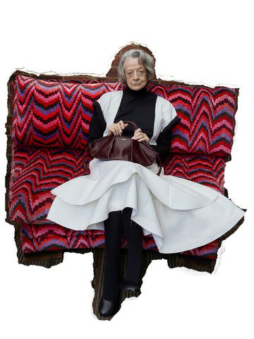 <p>Juergen Teller</p> Maggie Smith in New Loewe Campaign